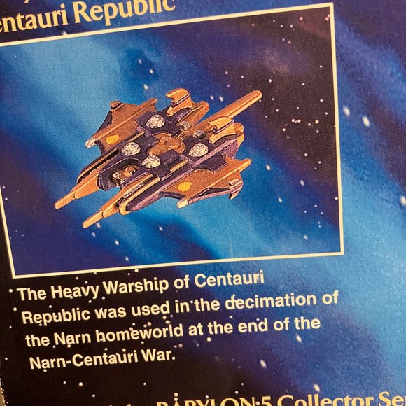 BABYLON 5 VIR COTTO HEAVY WARSHIP 1997 6 INCH Action Figure - Picture 10 of 12